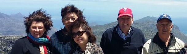 Mandy Morelli BPD's Justin & Lydia Leong, ED Ian Scott and BPD Chris Gregory on Table Mountain