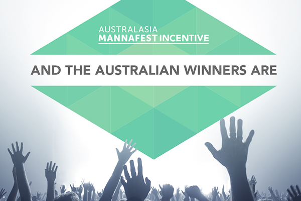 Australian Australasian MannaFest 2016 Incentive Winners