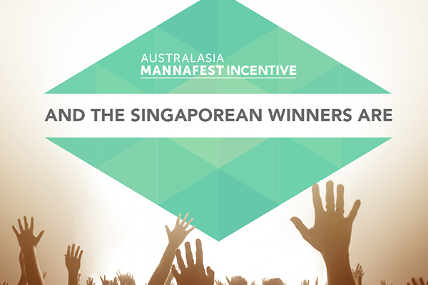 Singaporean Australasian MannaFest 2016 Incentive Winners